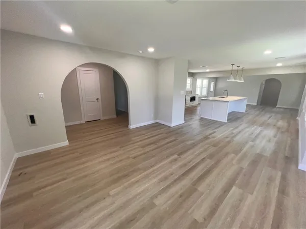 a view of a livingroom with a furniture