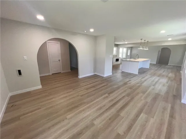 a view of a livingroom with a furniture