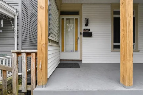 a view of front door of house