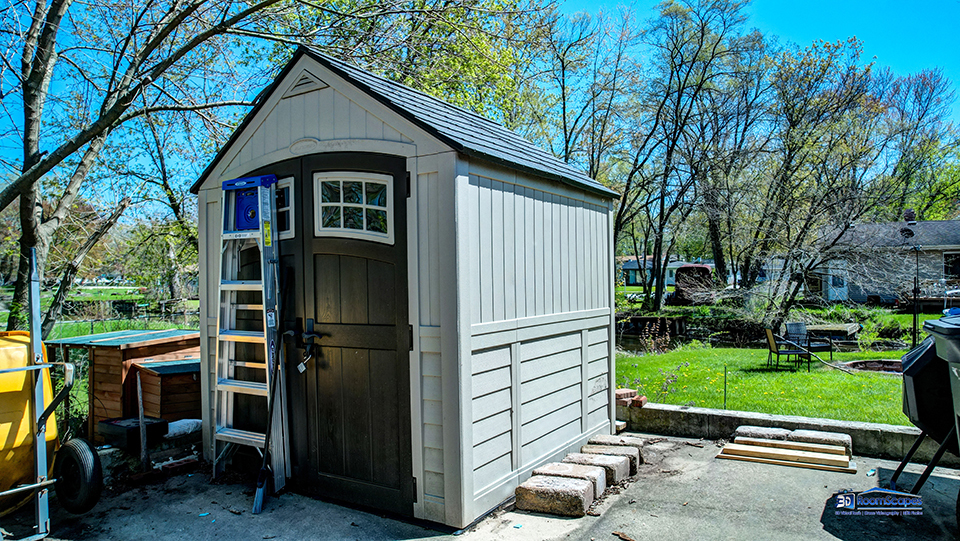 319 Croyden Street Spring Grove, IL 60081 - Photo 29 of 42 a view of backyard with outdoor seating and trees