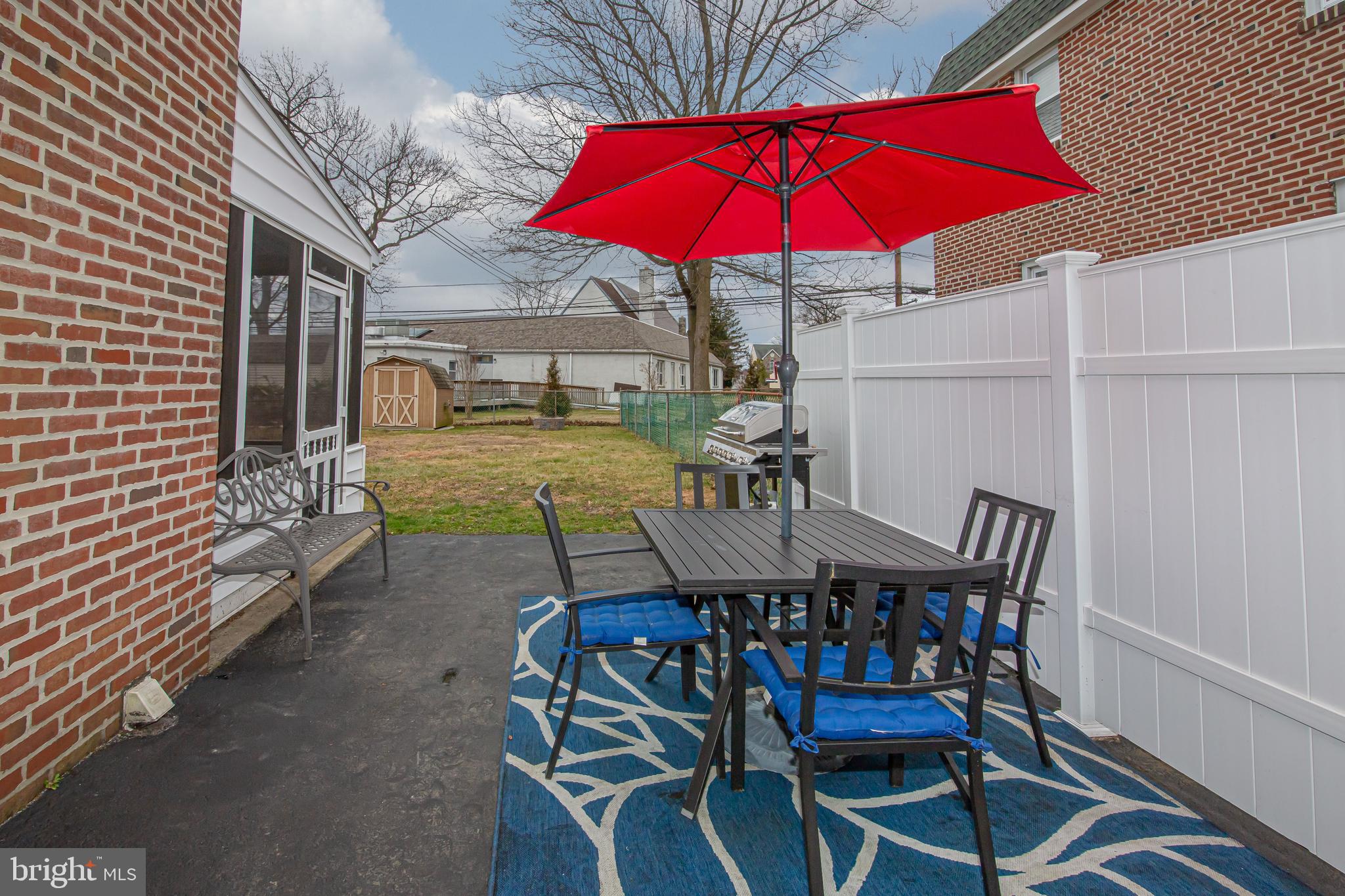 839 Colwell Road Swarthmore, PA 19081 - Photo 17 of 55 Fenced patio area