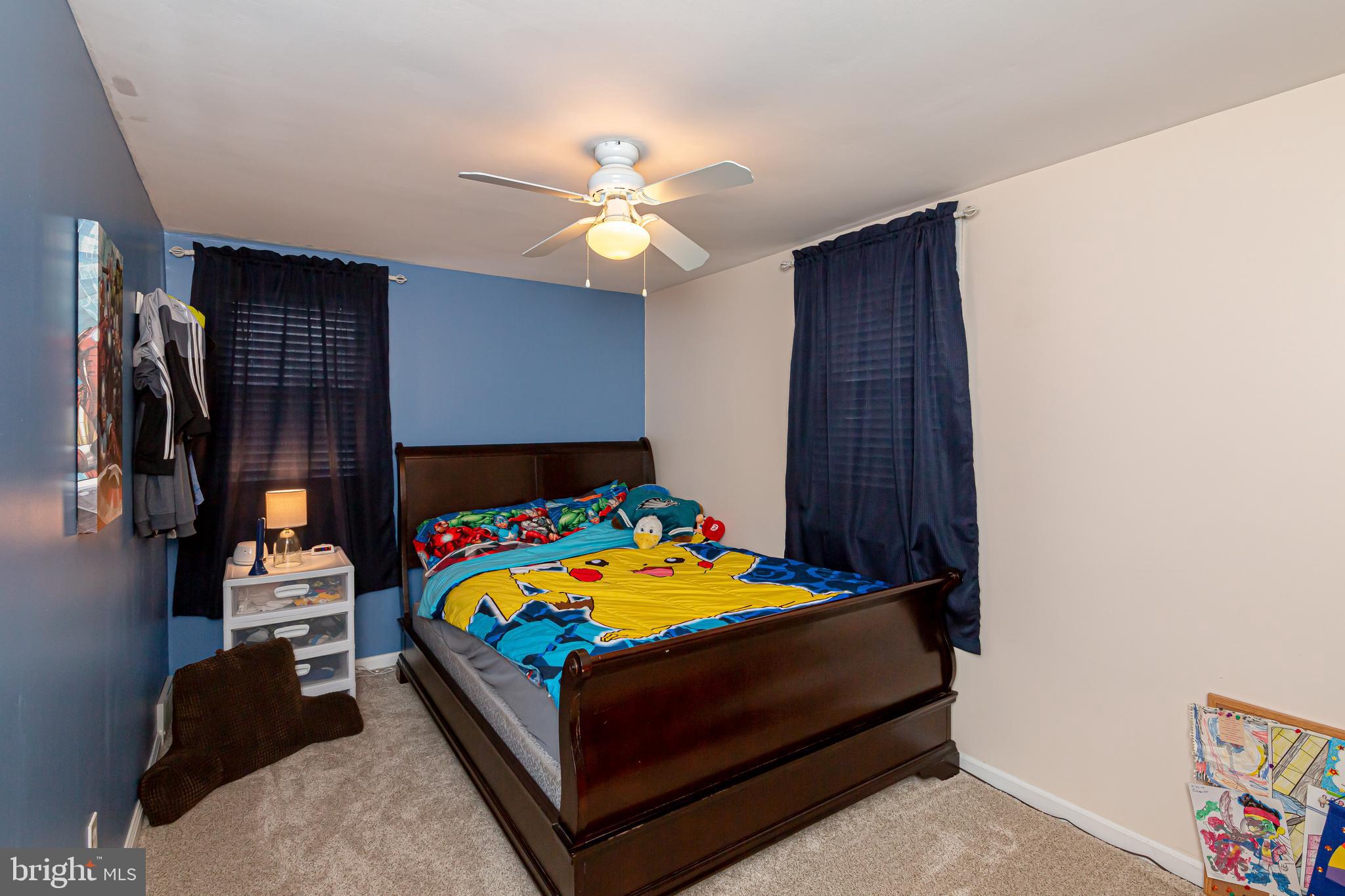 839 Colwell Road Swarthmore, PA 19081 - Photo 31 of 55 Bedroom 2 with lighted ceiling fan