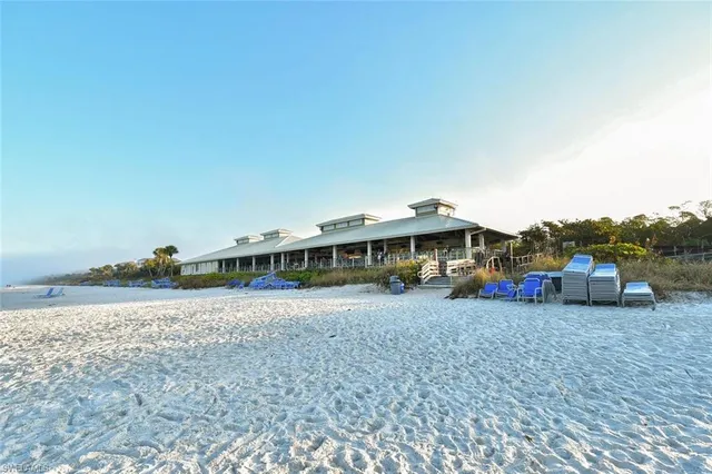 a view of a porch with wooden floor