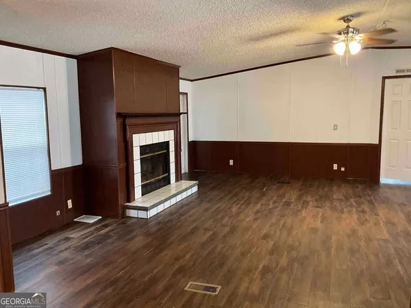 a view of a livingroom with a fireplace