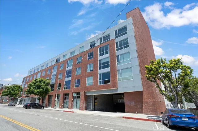a car parked on the side of a street