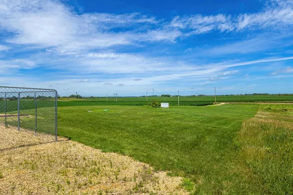 a view of an ocean from a yard