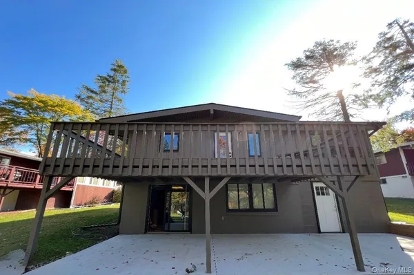 a front view of a house with balcony