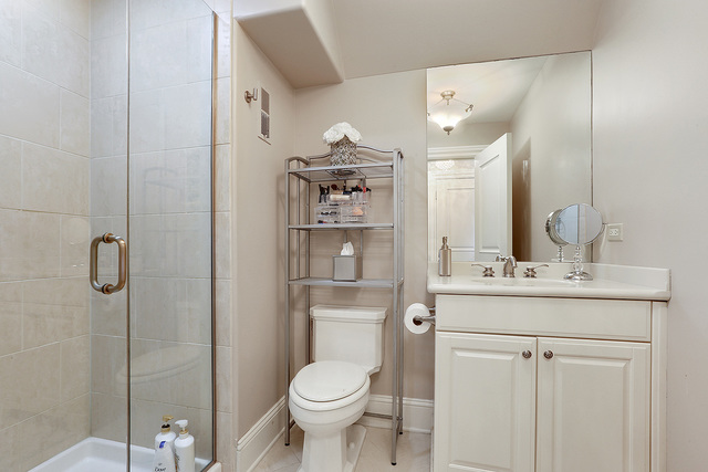 218 Shadow Ridge Court Palos Park, IL 60464 - Photo 30 of 40 a bathroom with a sink a toilet and shower