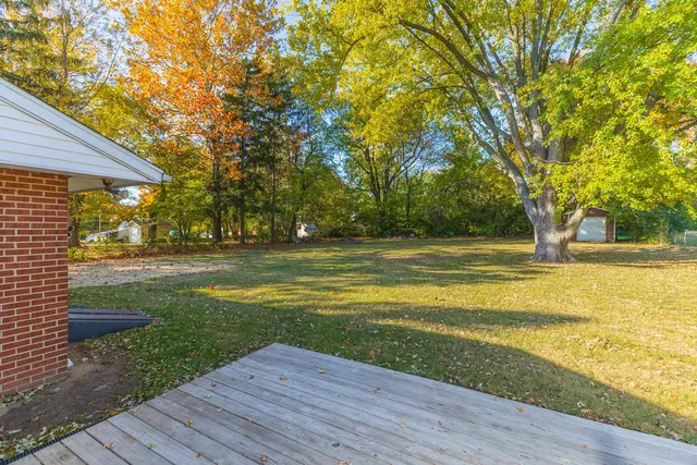 a view of outdoor space with deck