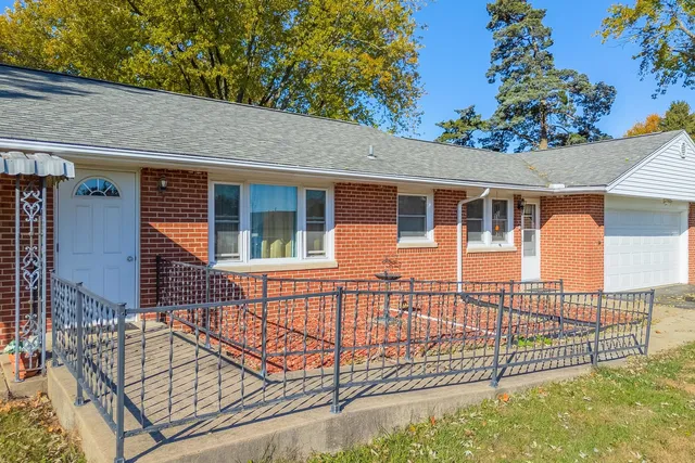 a view of a house with a balcony