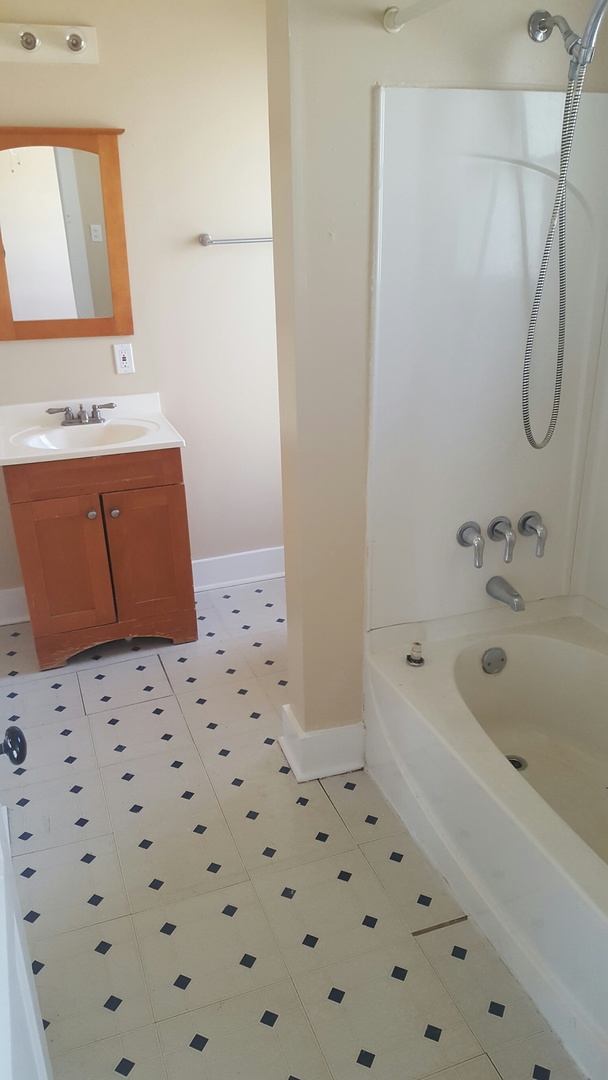 486 Ashland Avenue Elgin, IL 60123 - Photo 17 of 21 a bathroom with a bathtub and a shower