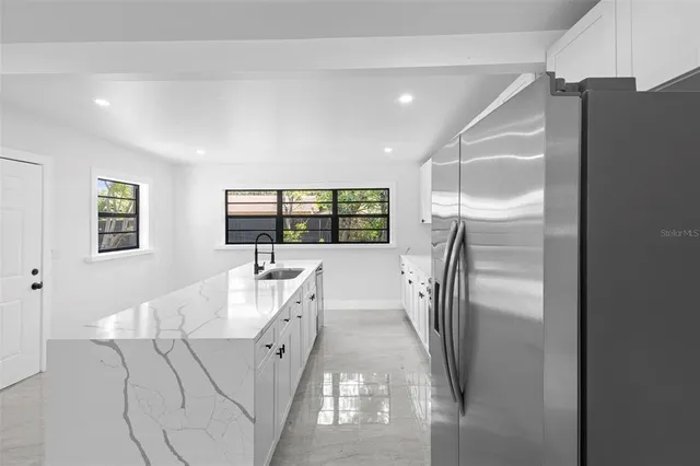 a very nice looking room with a large window