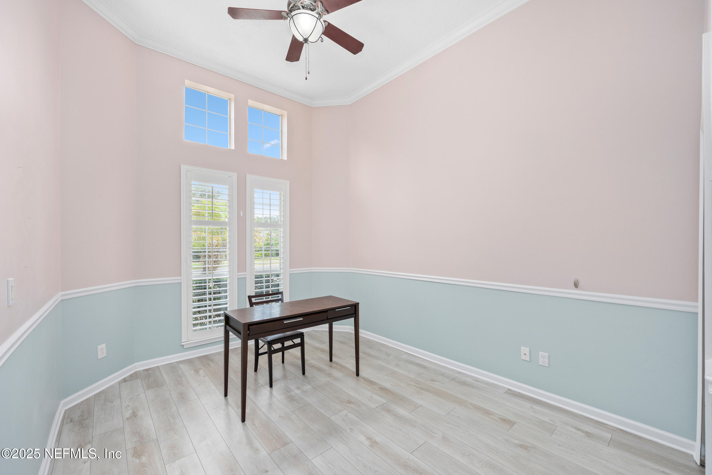 1854 West Cobblestone Lane St. Augustine, FL 32092 - Photo 15 of 72 a workspace with wooden floor and windows