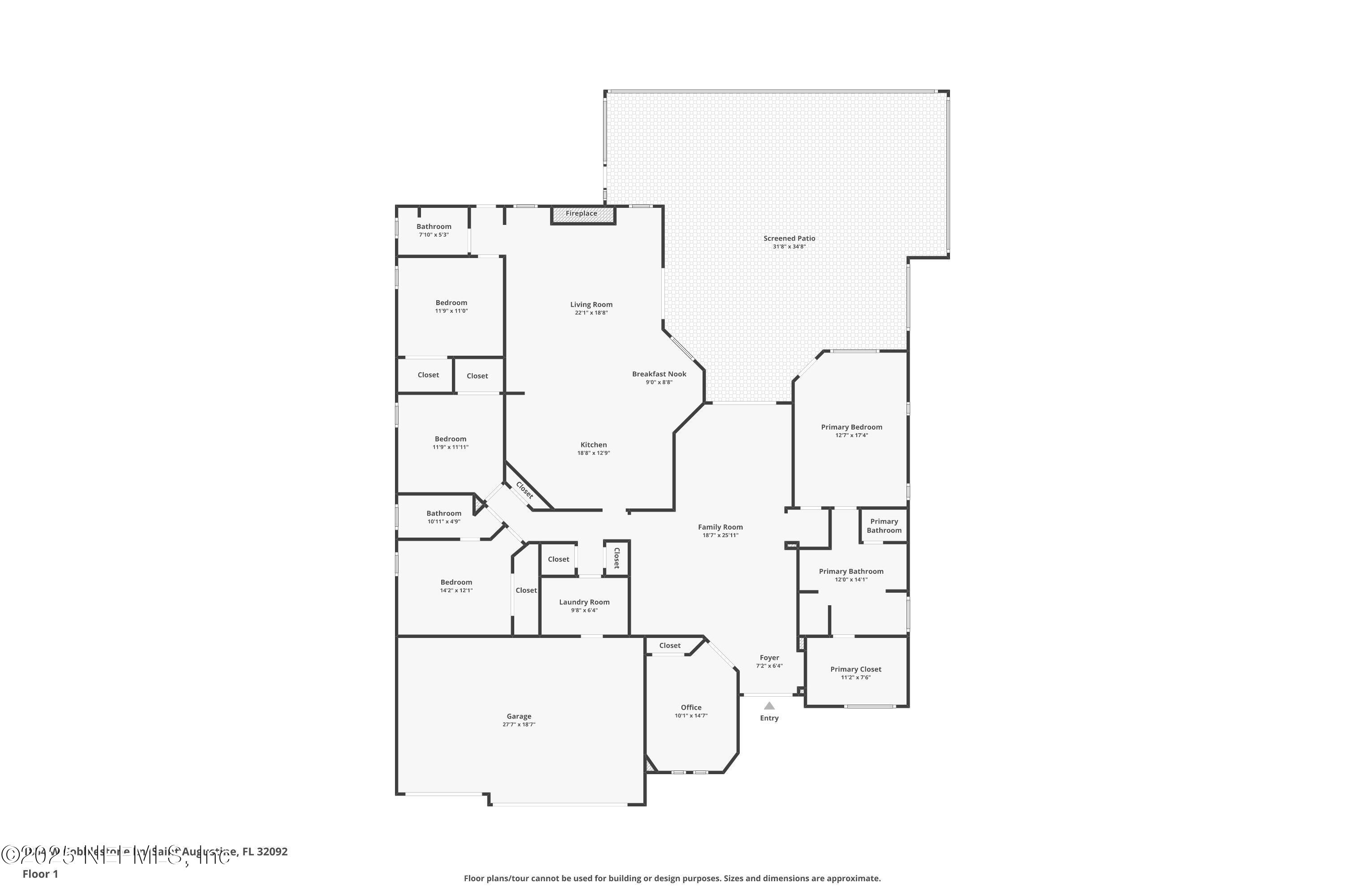 1854 West Cobblestone Lane St. Augustine, FL 32092 - Photo 72 of 72 Floorplan