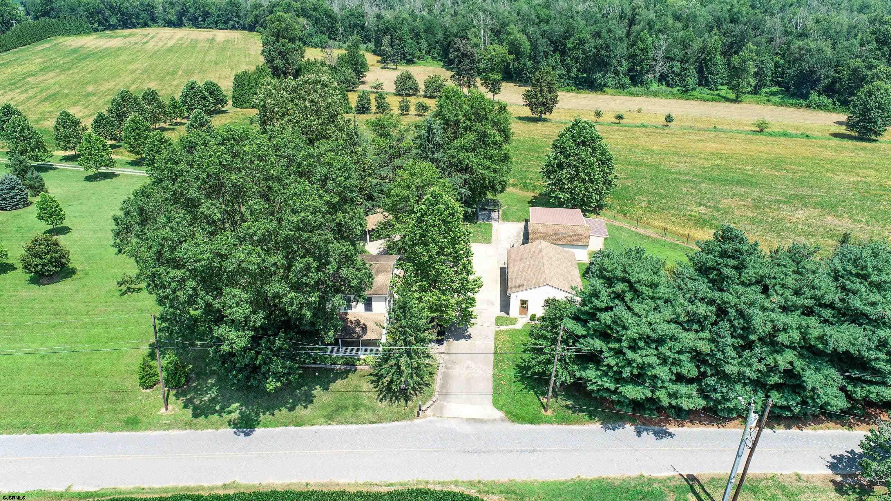 36 Cream Ridge Road Salem, NJ 08079 - Photo 46 of 53 an aerial view of residential house with outdoor space and trees all around