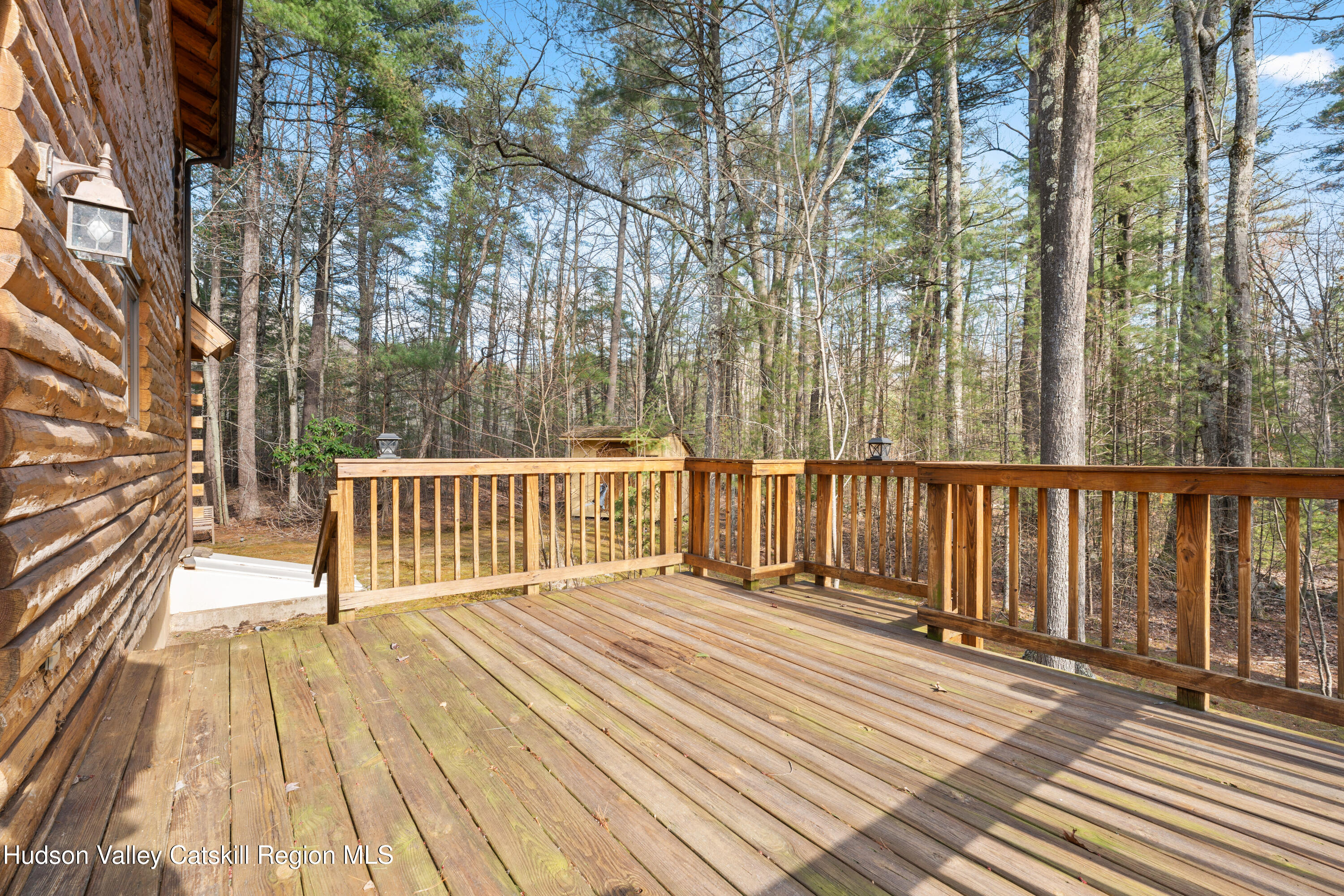 1311 Wittenberg Road Mount Tremper, NY 12457 - Photo 17 of 52 a view of a wooden deck