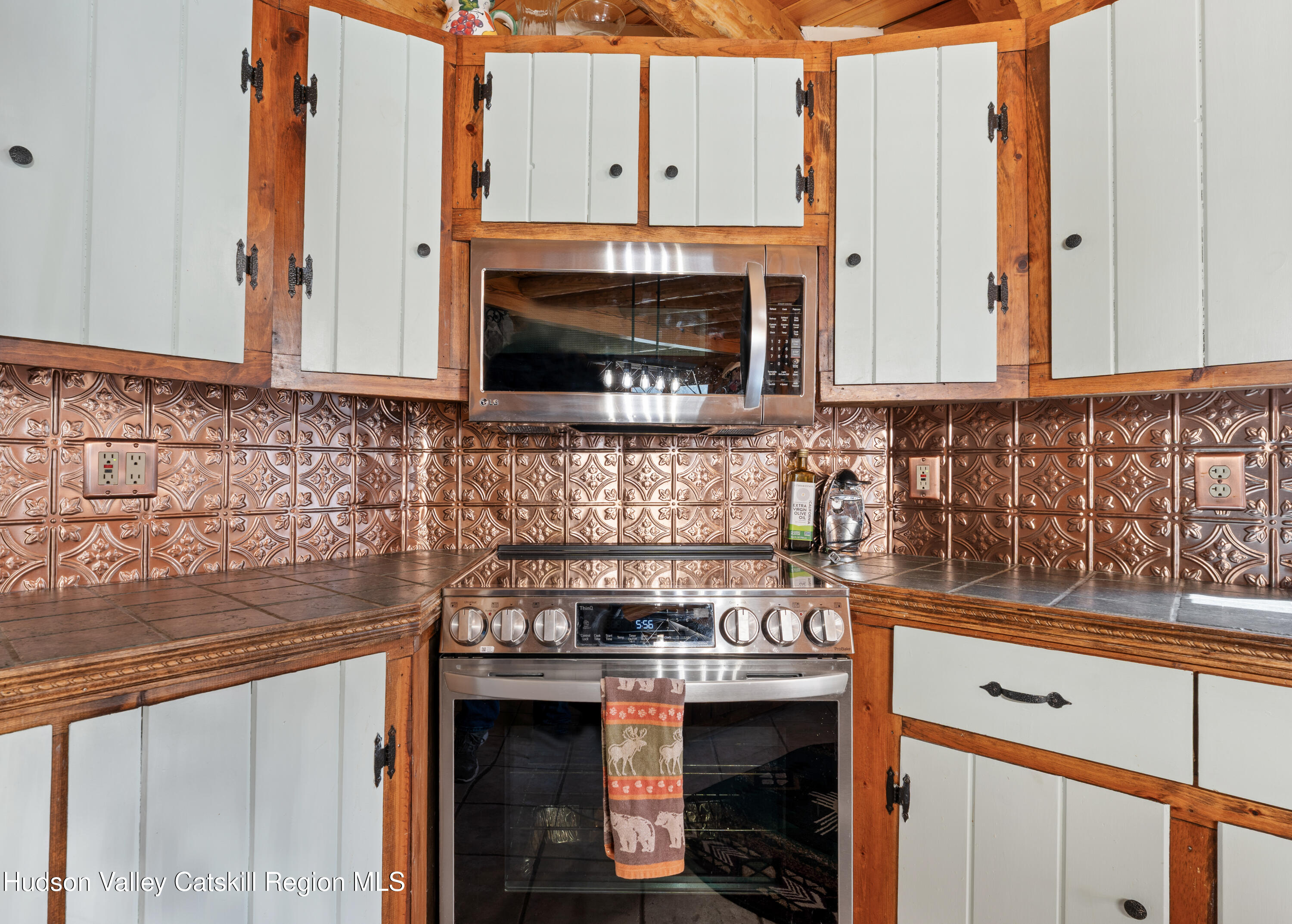1311 Wittenberg Road Mount Tremper, NY 12457 - Photo 51 of 52 a kitchen with stainless steel appliances granite countertop a stove and a sink