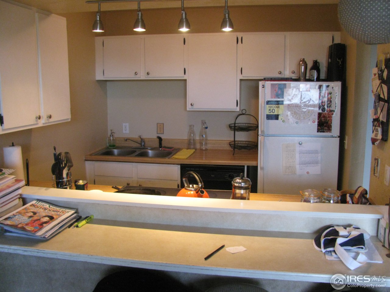 2707 Valmont Road, Unit 108 Boulder, CO 80304 - Photo 4 of 24 Bar looking into kitchen