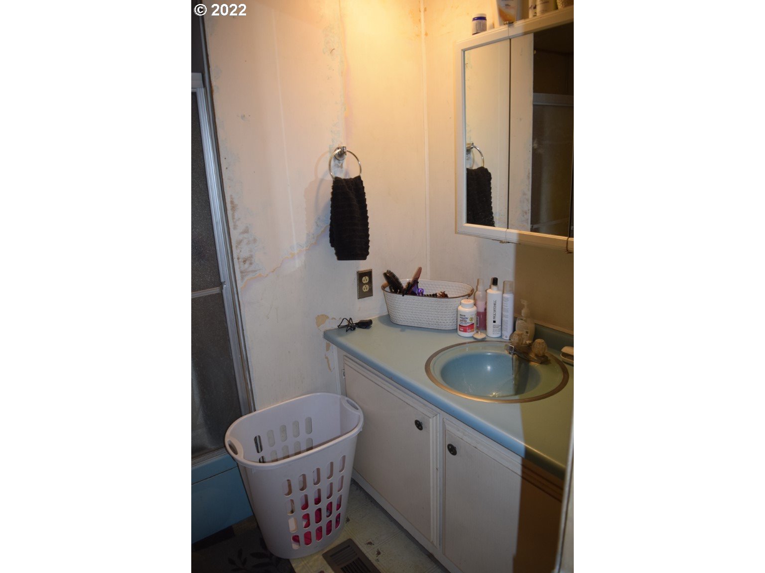 2414 North Ott Road Hermiston, OR 97838 - Photo 9 of 23 a bathroom with a sink and a mirror