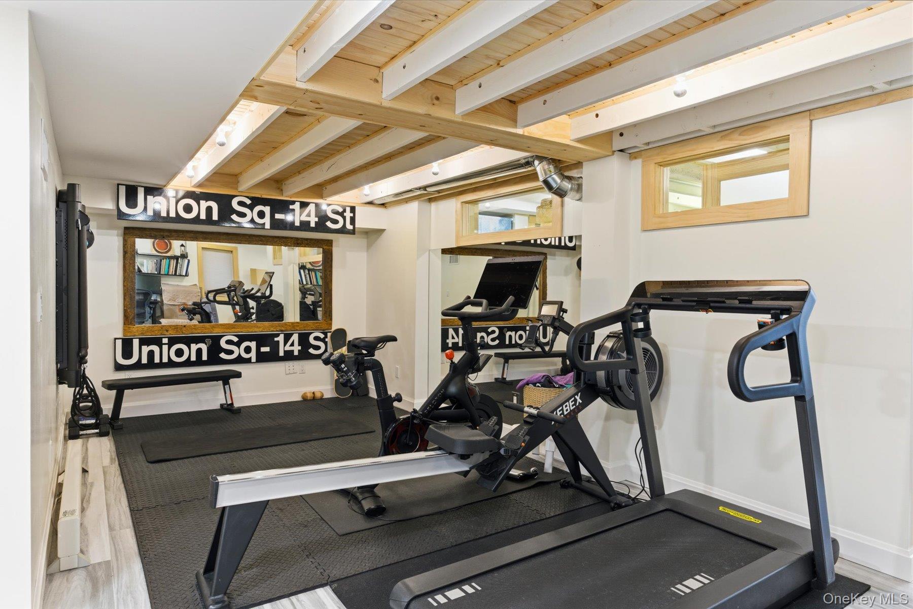 154 Eatons Neck Road Northport, NY 11768 - Photo 27 of 39 a view of a room with gym equipment
