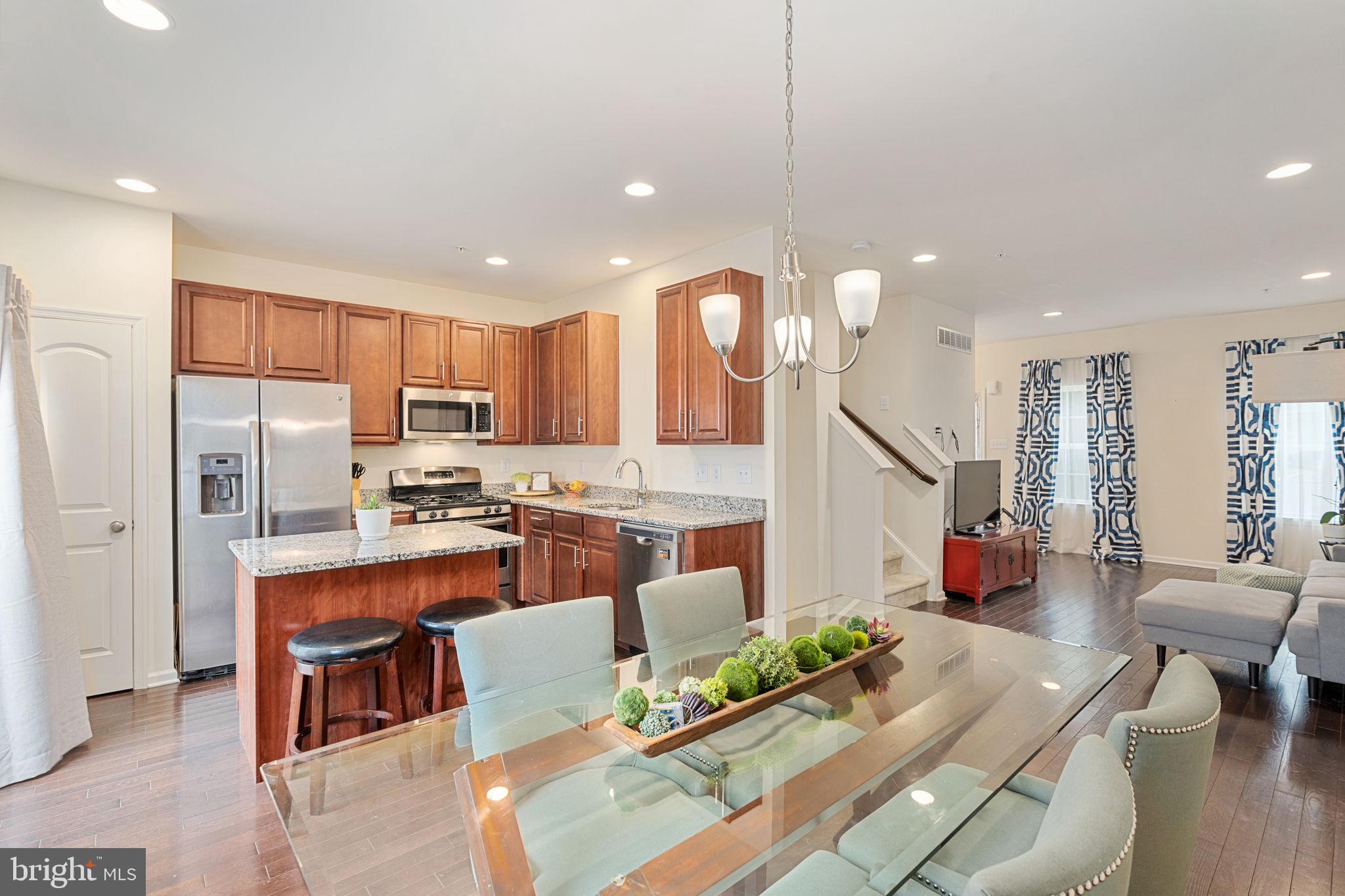 3889 Cephas Child Road, Unit 9 Doylestown, PA 18902 - Photo 15 of 32 Recessed Lights and Kitchen Island