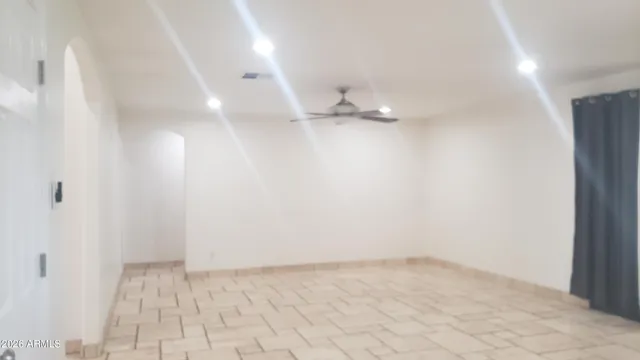 a view of an empty room
