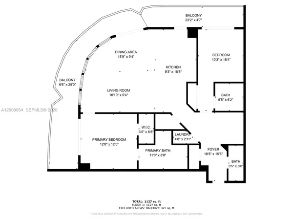 $7,250 | 45 Southwest 9th Street, Unit 1803, Miami, FL 33130