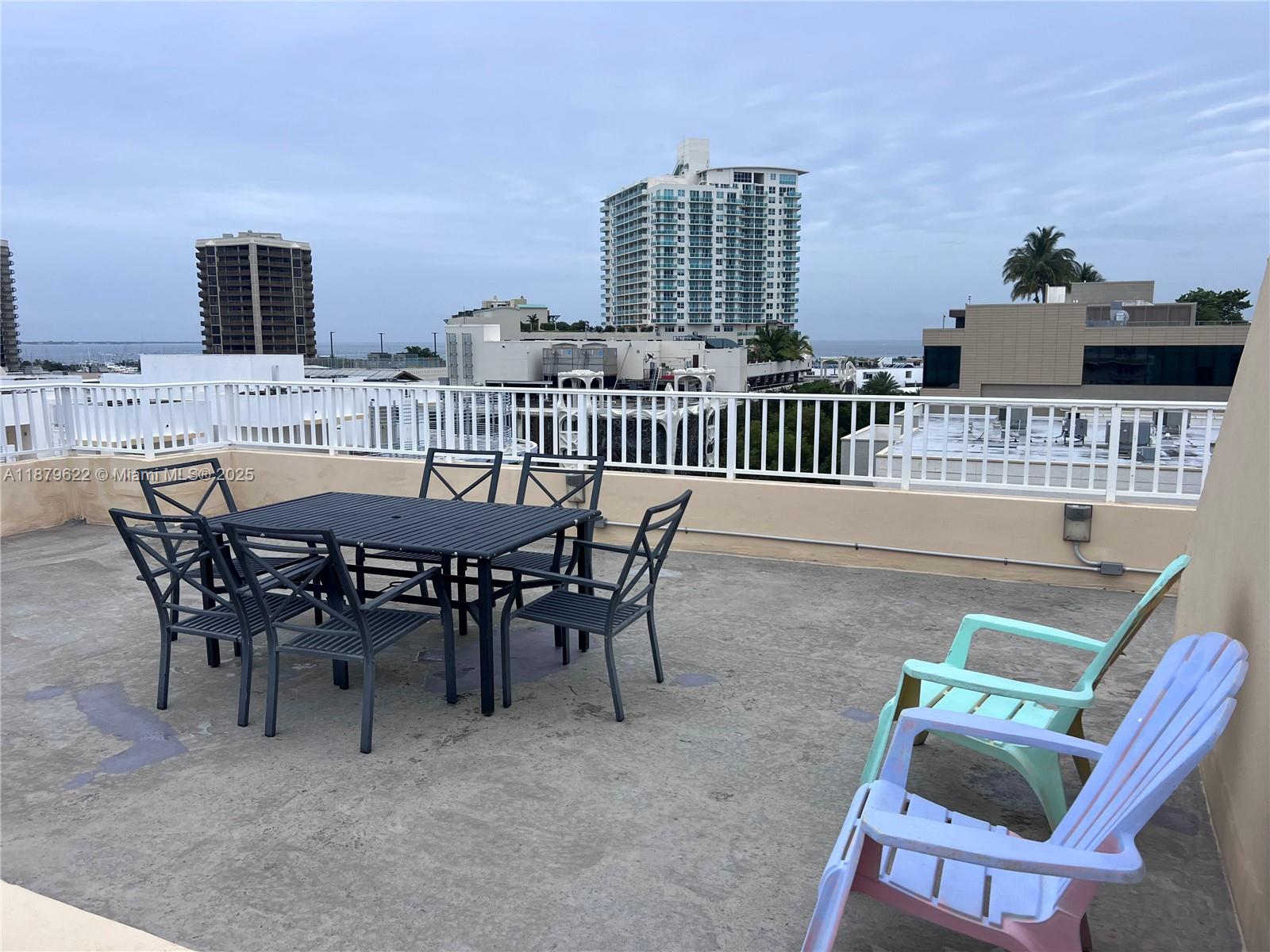 3304 Virginia Street, Unit 6C Miami, FL 33133 - Photo 22 of 22 a view of dinning table and chairs in the patio