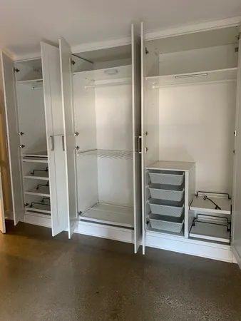 a view of closet area