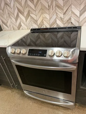 a close view of stove