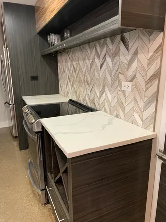 a close view of utility room