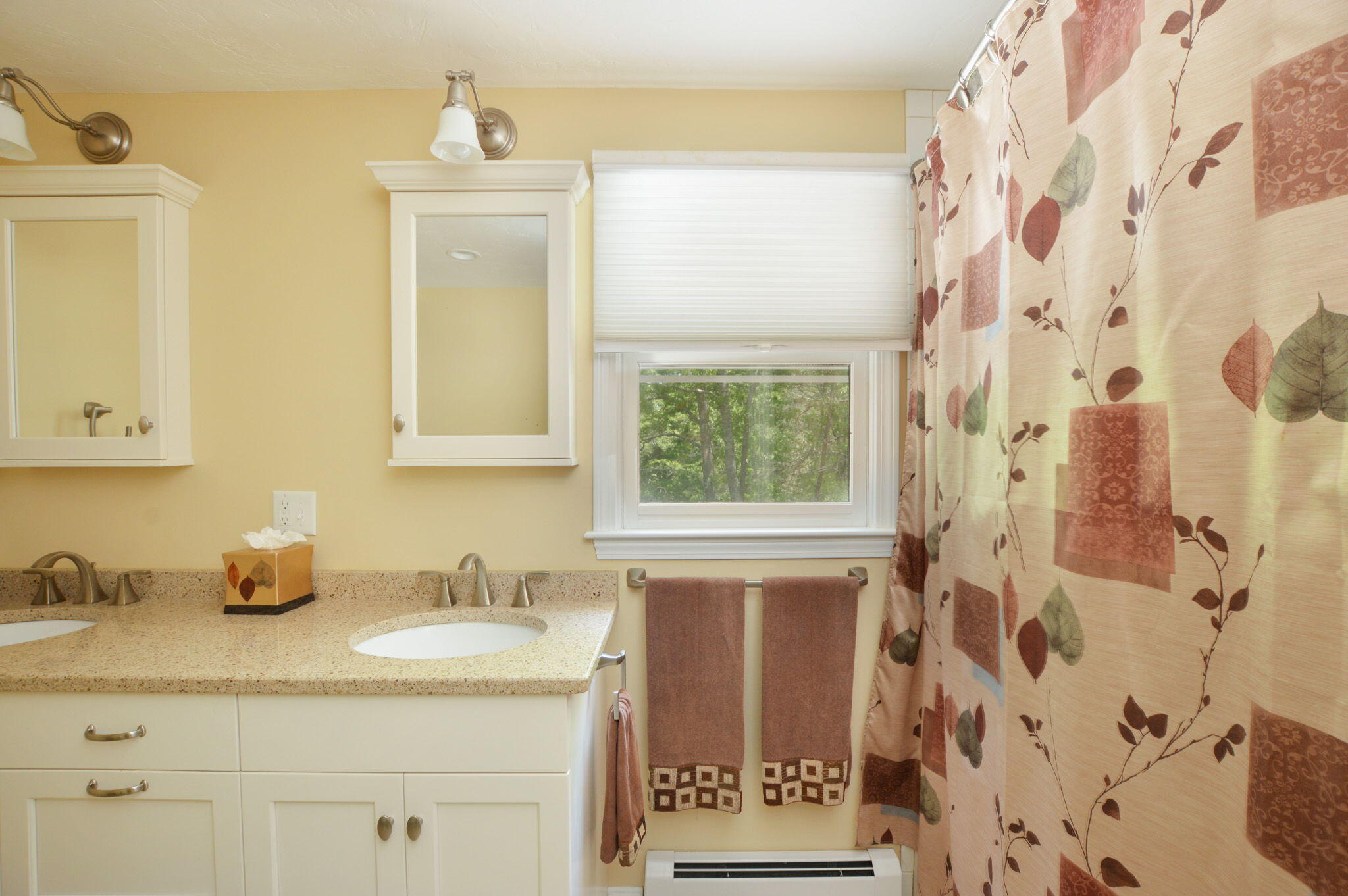 48 Hogan Drive Mashpee, MA 02649 - Photo 27 of 36 a bathroom with a granite countertop sink and a window