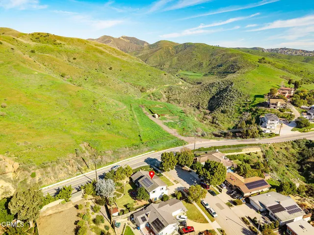 a view of city and mountain