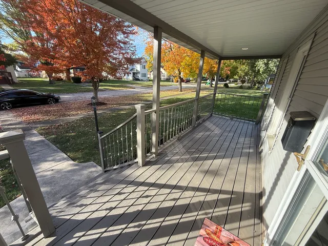 a front view of a house with a garage