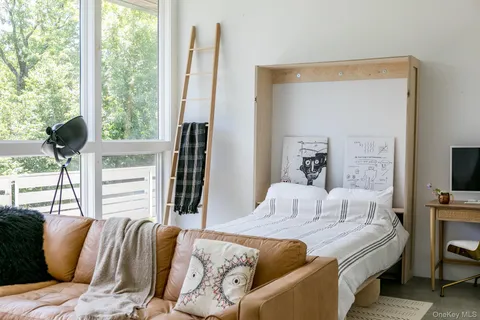 a view of a kitchen with cabinets
