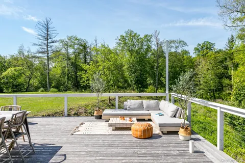 a view of a wooden fence from a window
