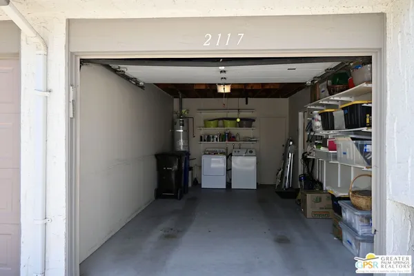 a view of a storage room