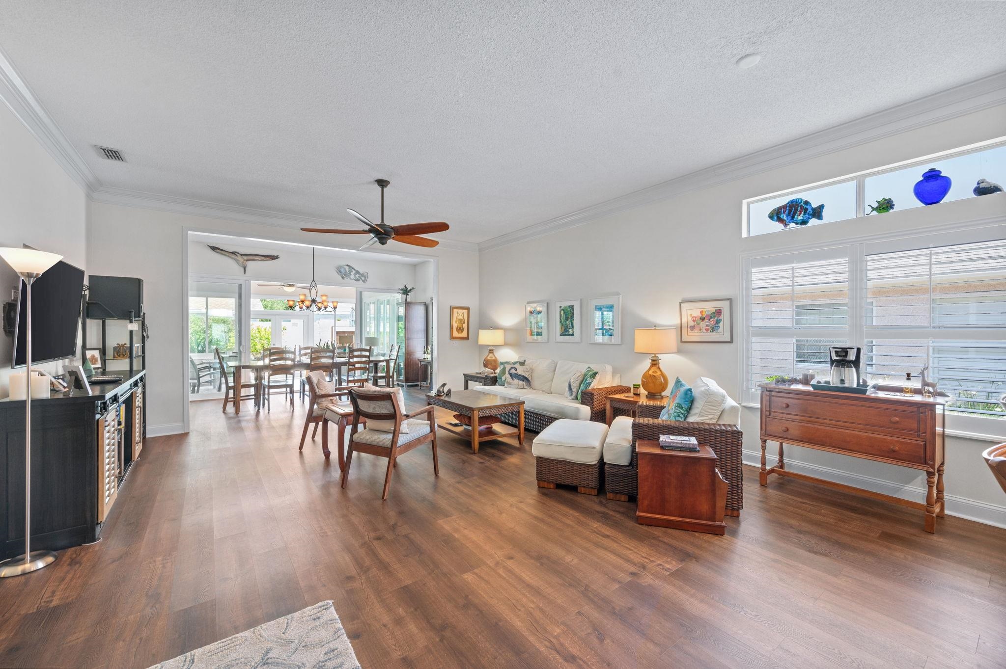 322 Monika Place St. Augustine, FL 32080 - Photo 6 of 55 a living room with furniture and a wooden floor