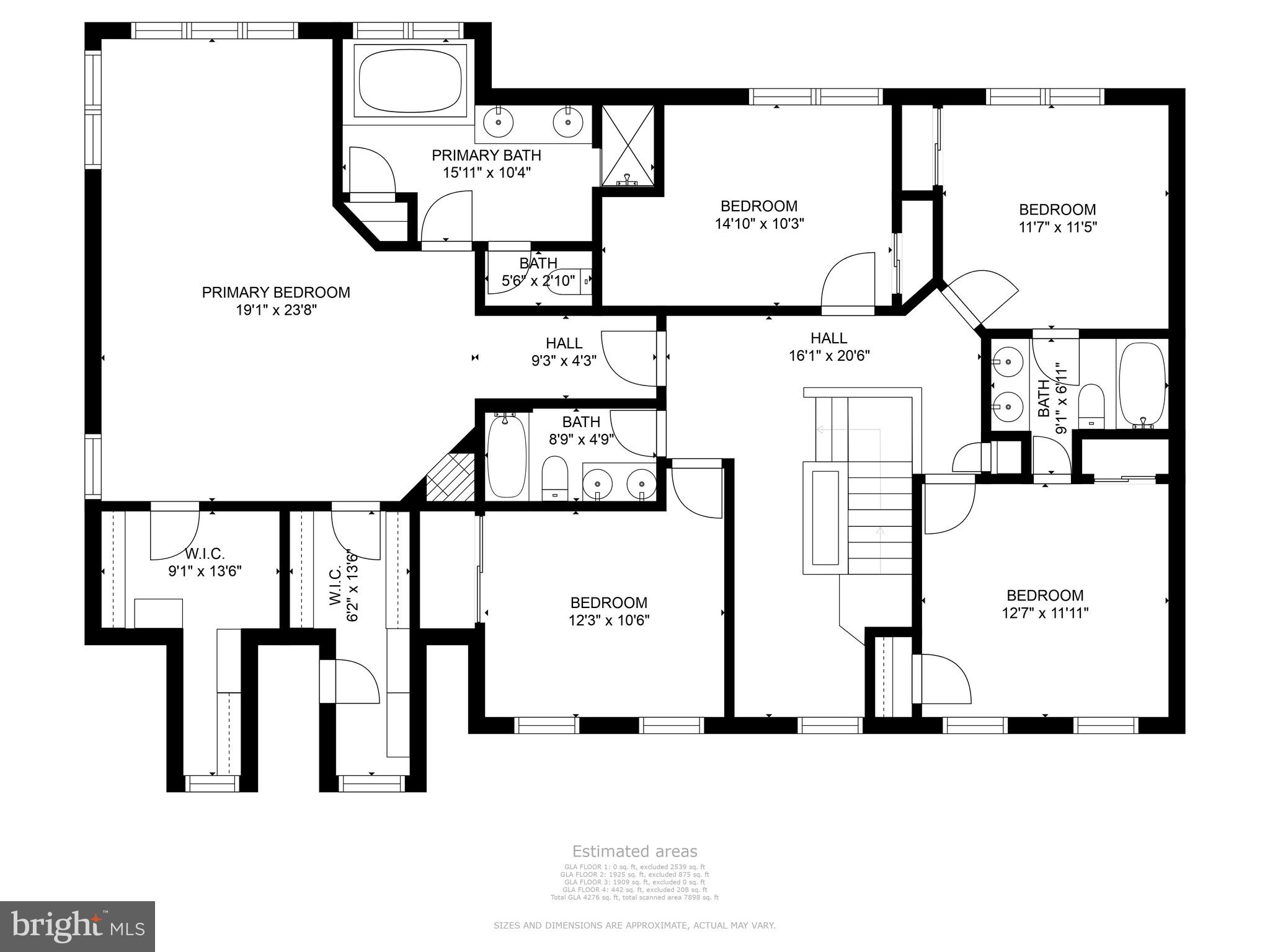 6202 Garden Road Springfield, VA 22152 - Photo 88 of 91 Bedroom Level Floor Plan