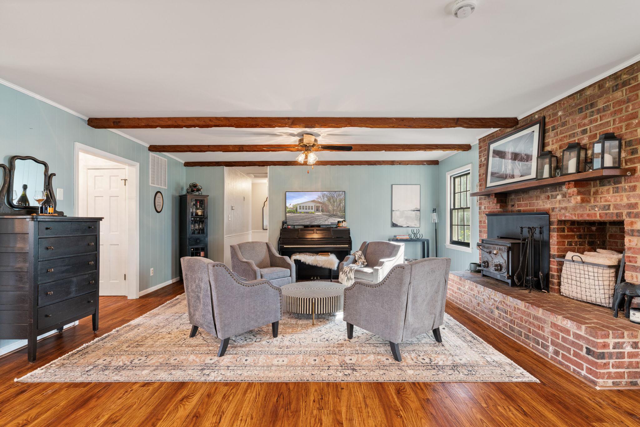 19728 Gleedsville Road Leesburg, VA 20175 - Photo 12 of 61 Charming living room with rustic beams
