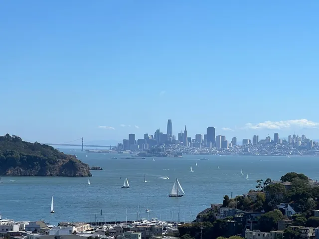 a view of a city with tall buildings