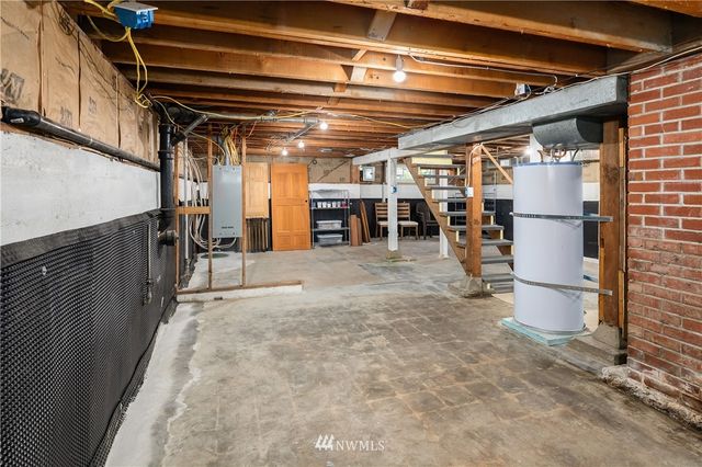 a view of a deck with furniture