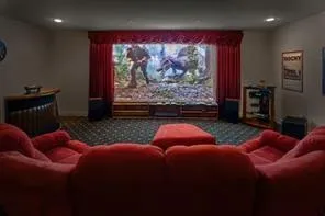 a view of a building with a yard