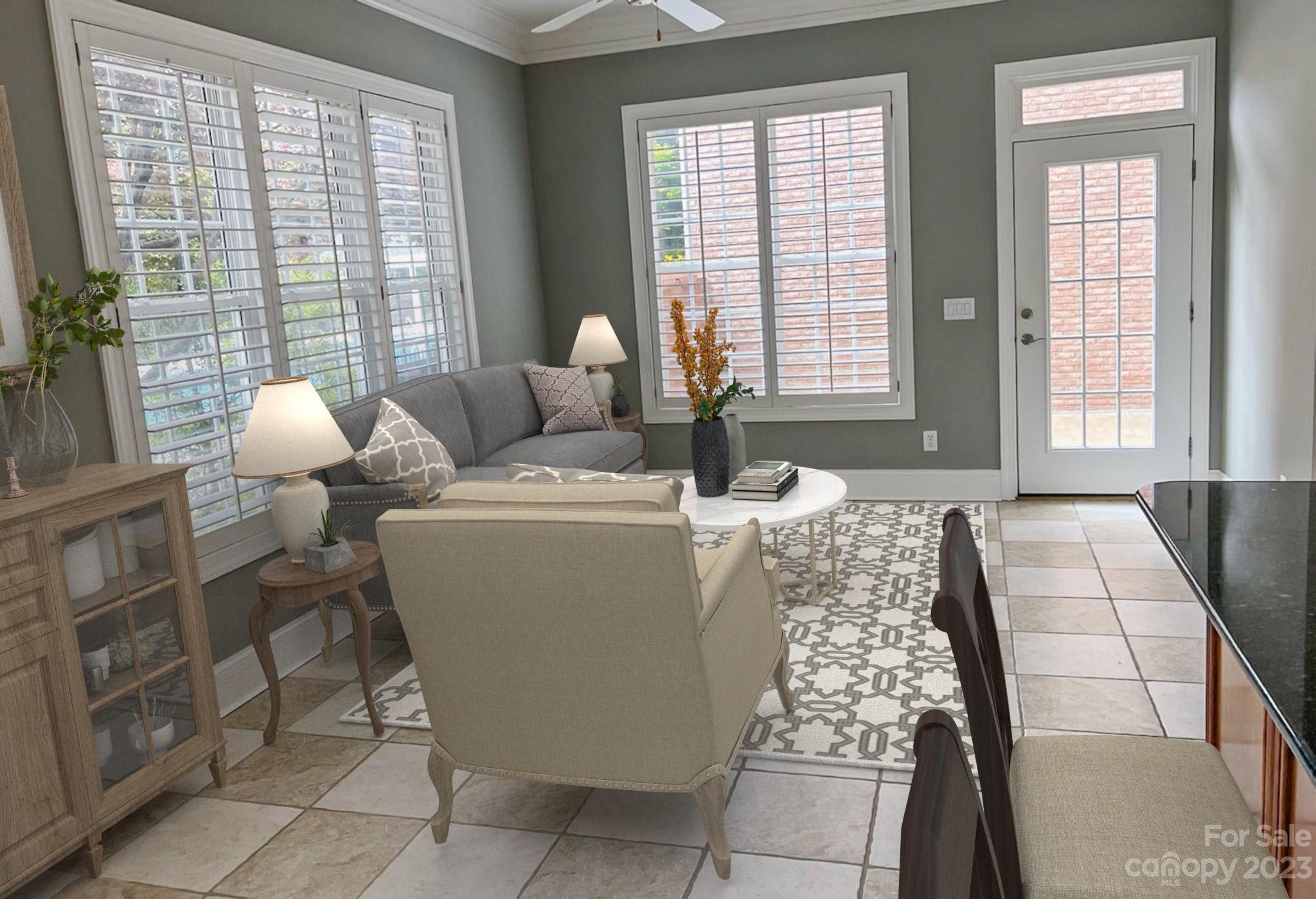 4409 Mickleton Road Charlotte, NC 28226 - Photo 7 of 31 a living room with furniture and a large window