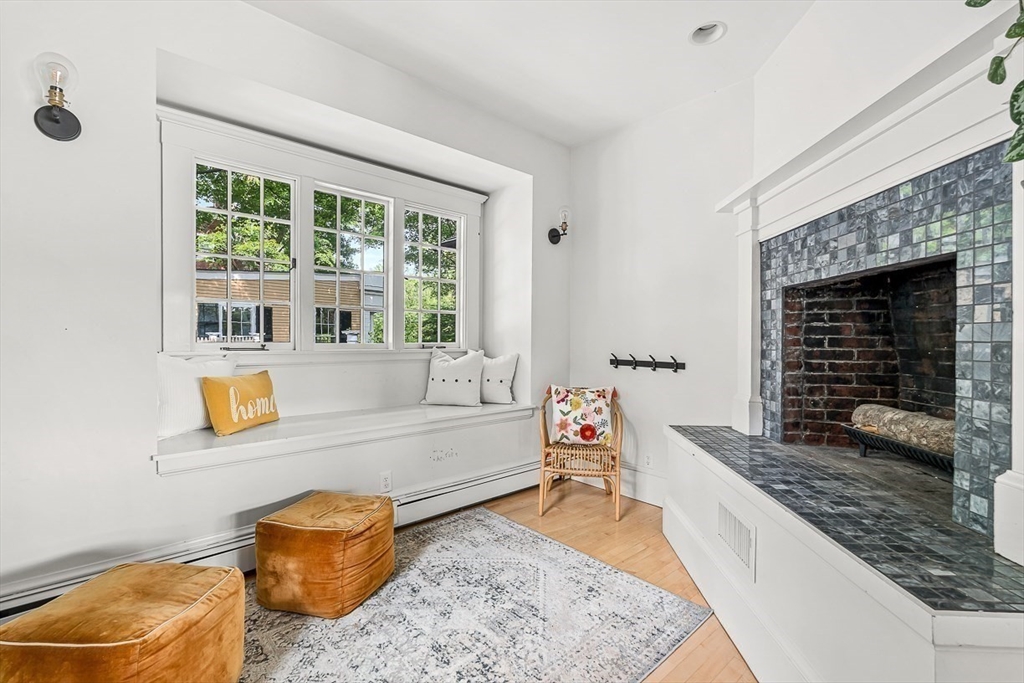 9 Lakeview Terrace Winchester, MA 01890 - Photo 19 of 42 a living room with furniture and a fireplace