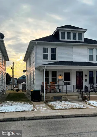 a front view of a house