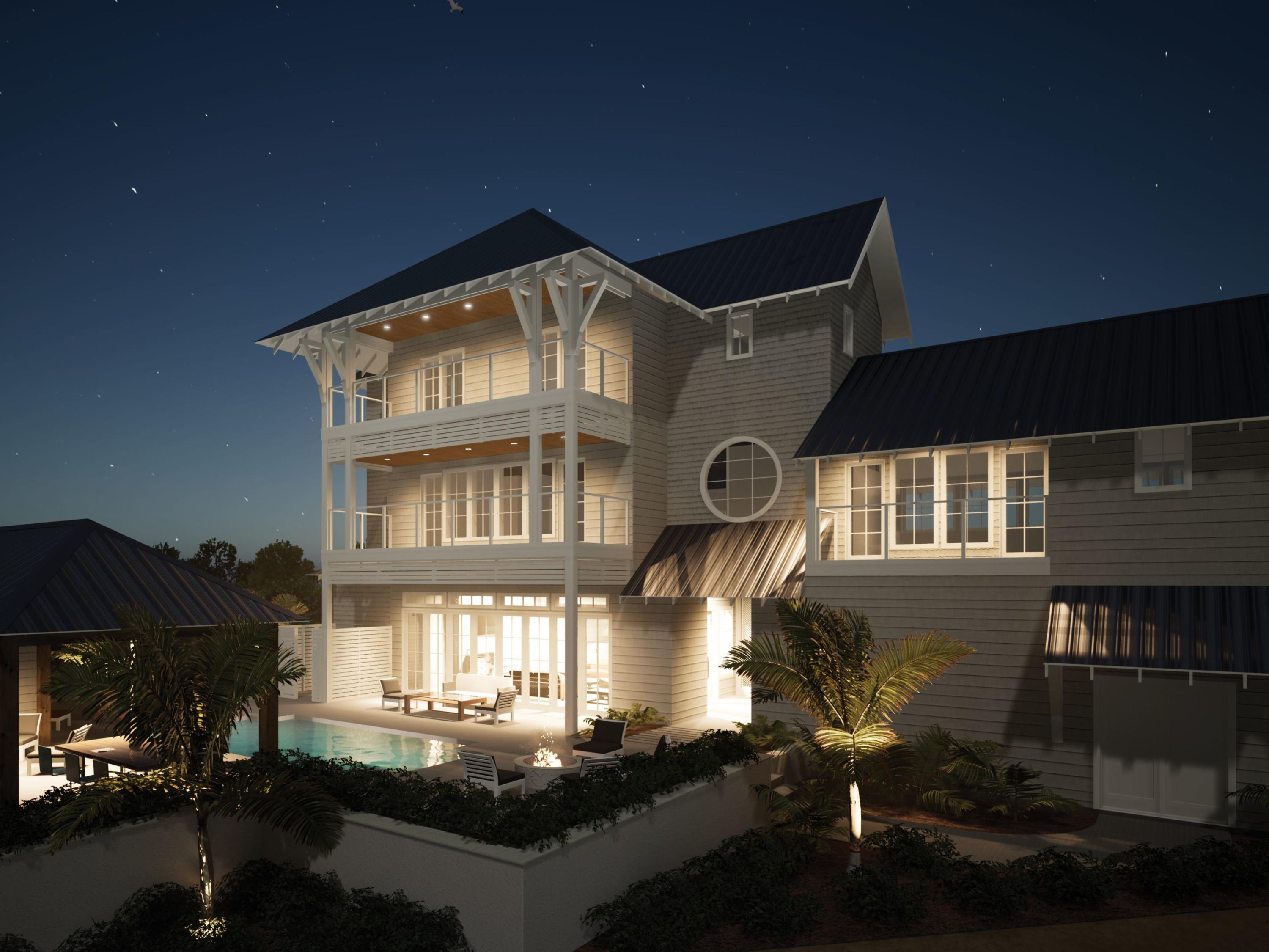 230 Blue Lake Road Santa Rosa Beach, FL 32459 - Photo 11 of 14 a front view of a house with a yard