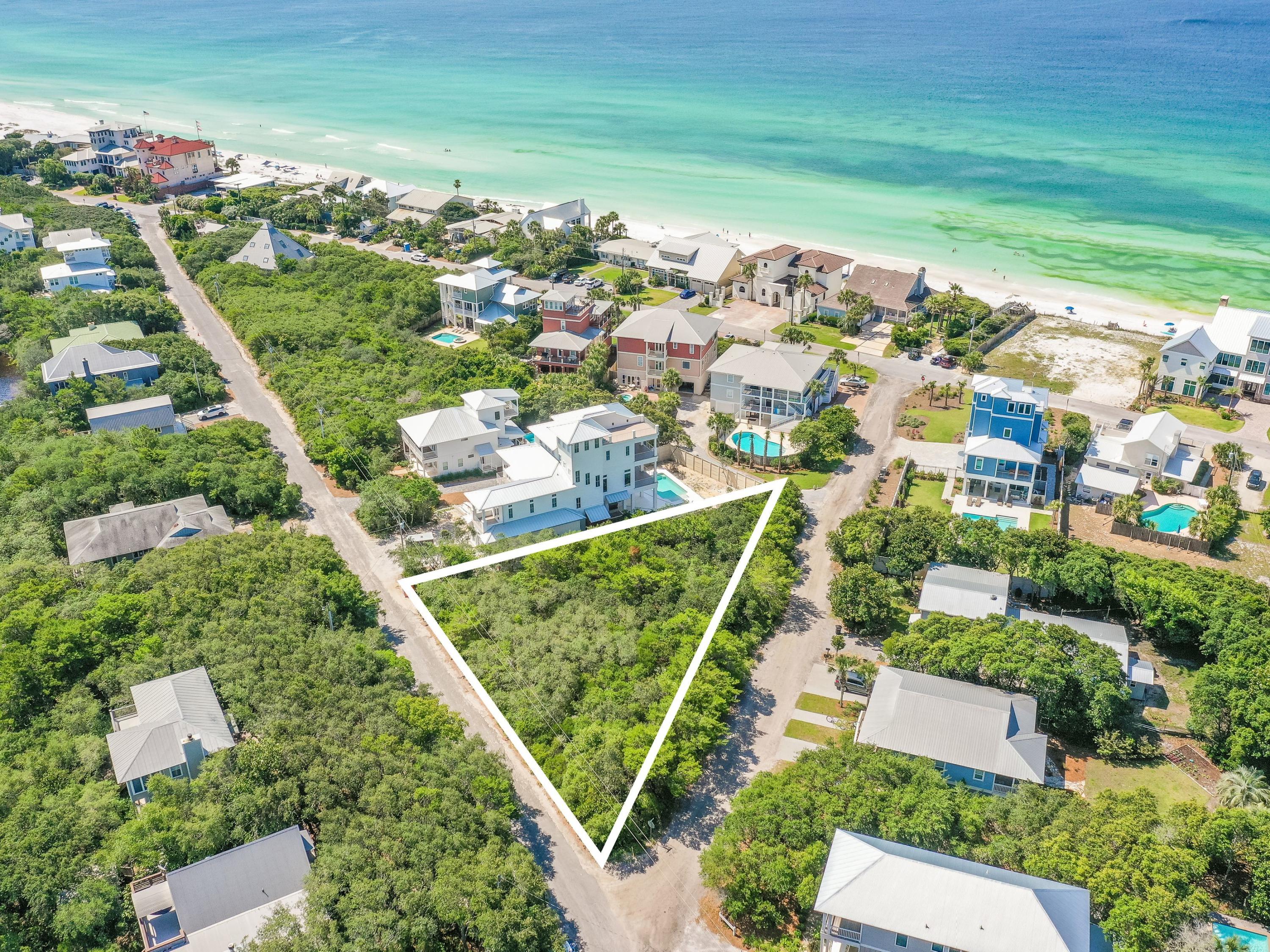 230 Blue Lake Road Santa Rosa Beach, FL 32459 - Photo 13 of 14 an aerial view of residential houses with outdoor space