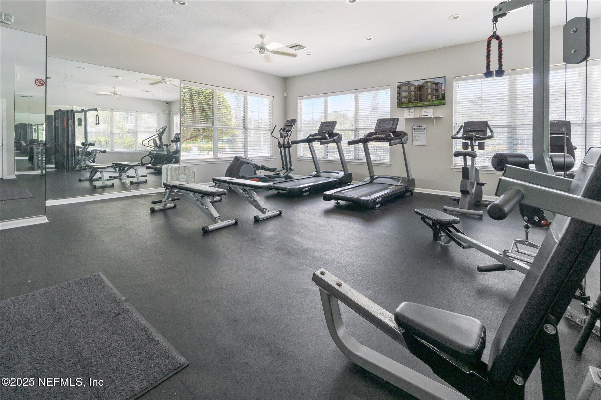 7990 Baymeadows Road East, Unit 201 Jacksonville, FL 32256 - Photo 30 of 43 a view of a room with gym equipment