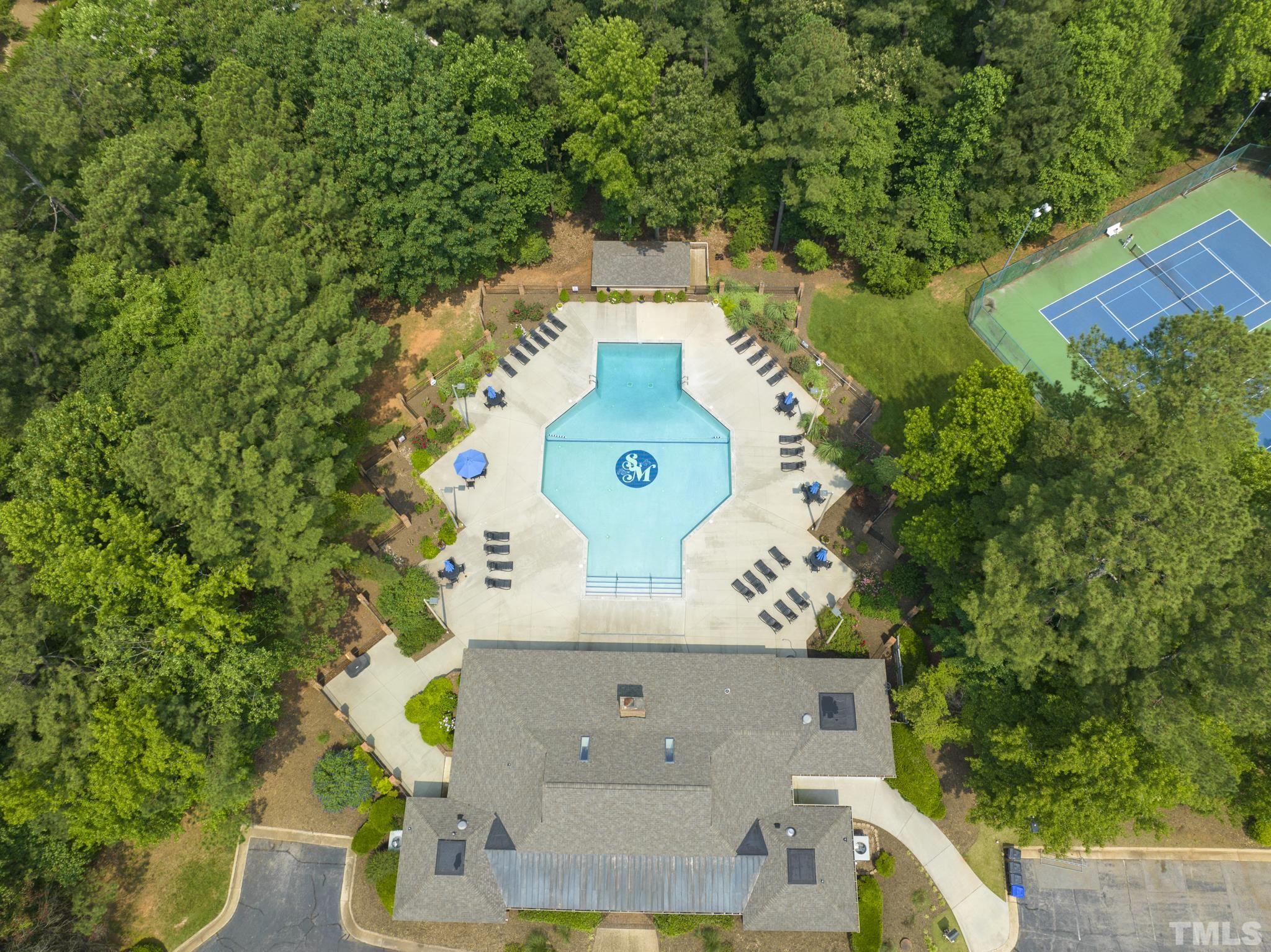 1113 Bentham Drive Raleigh, NC 27614 - Photo 61 of 78 an aerial view of a house with a yard